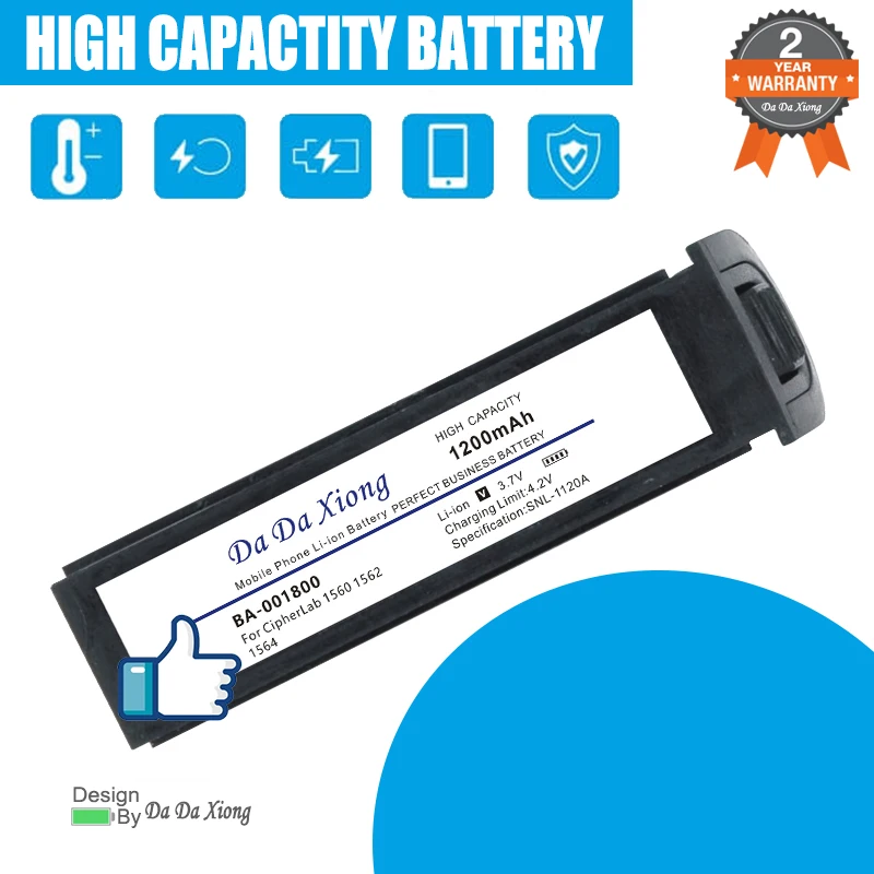 

DaDaXiong High Quality BA-001800 Battery For CipherLab 1560 1562 1564