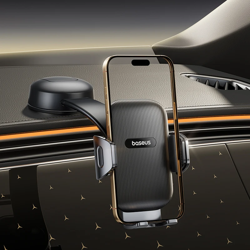 Baseus Autotelefonhalter Sucker für Armaturenbrett Windschutzscheibe Mobiles Auto Handyhalter Klemme für iPhone Pro Xiaomi Huawei Samsung