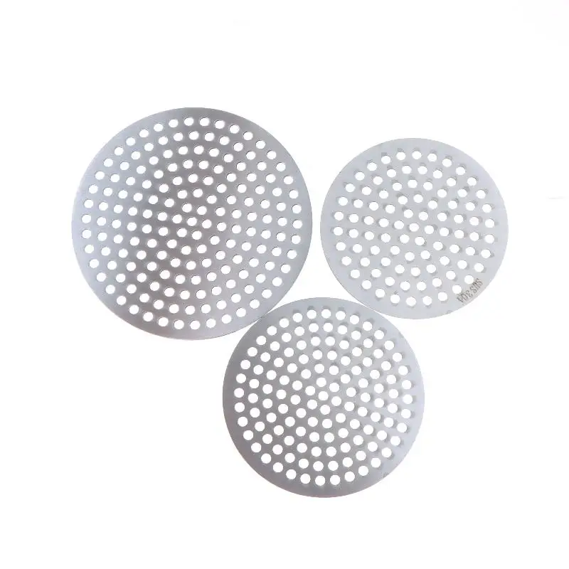 2Pcs 1mm Thick Stainless Steel Floor Drains Net Cover Round Shower Drain Hole Filter Hair Catcher Stopper For Kitchen Bathroom