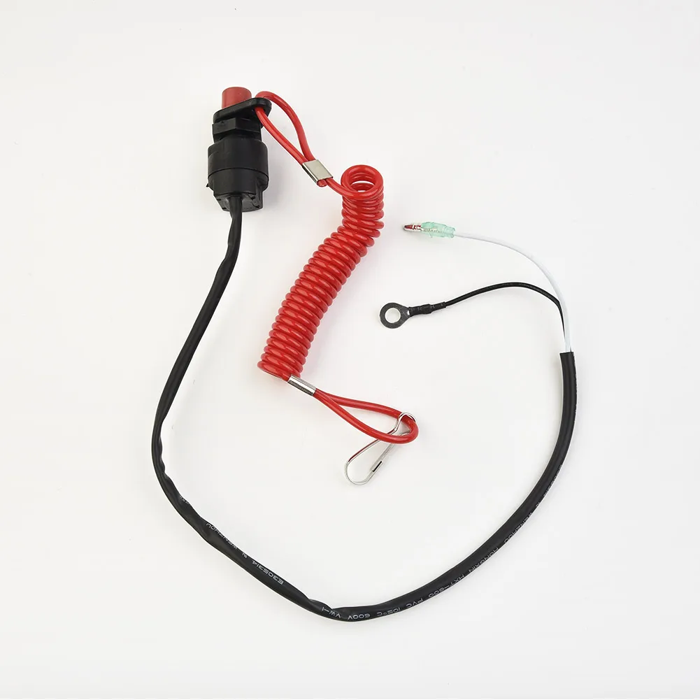 Watercraft Engine Safety Device with Pull-Type Lanyard Switch for Outboard Motors Used in Recreational Boating