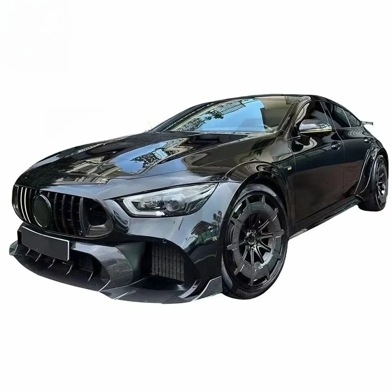 SKY New 900mm Wide Body Rocket Car Bumper Kit for ~ GT43 GT50 GT53 GT63S 4-Doors Includes Clips Glossy/Matt Carbon