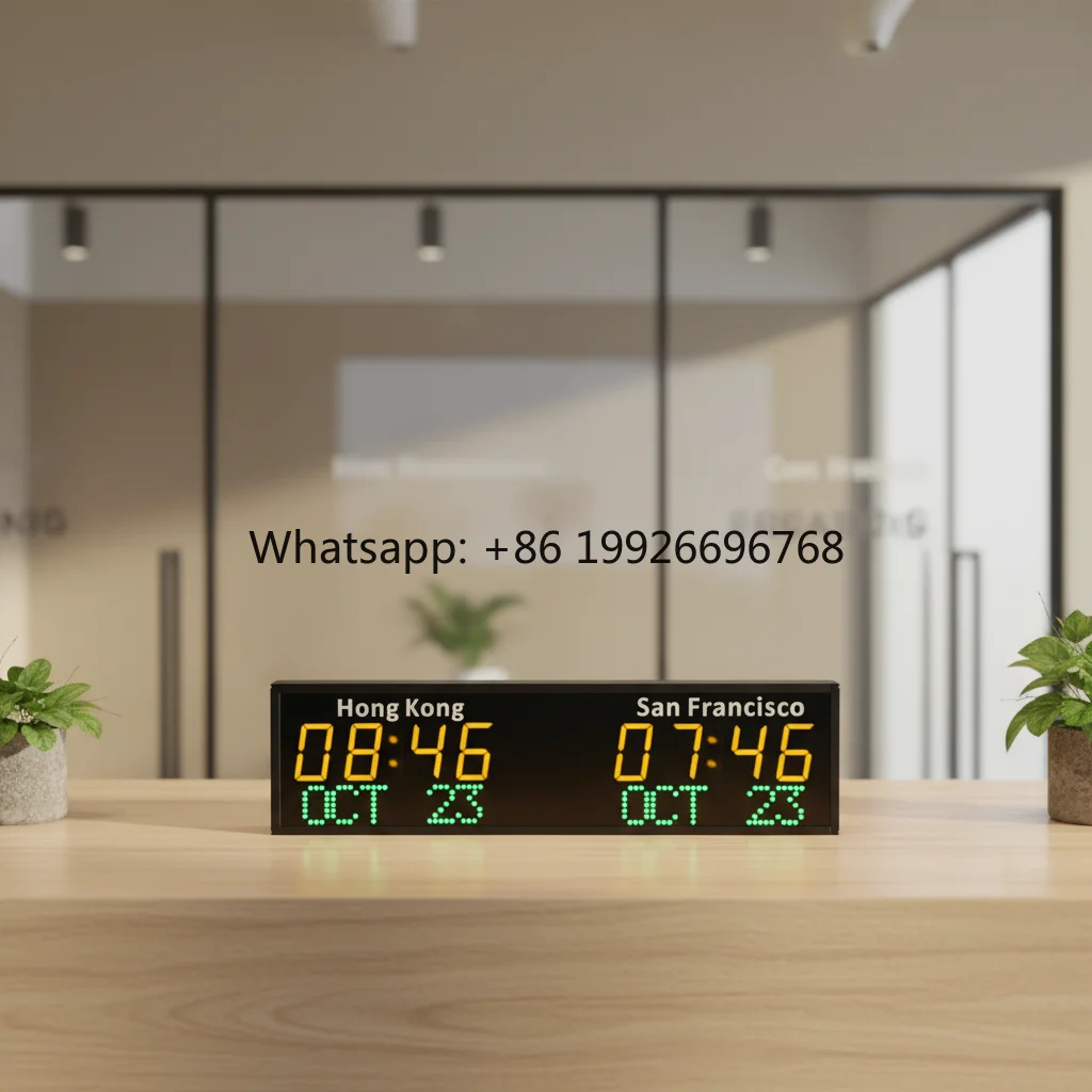 2026 New CP35 World and Date Converter Single Face Needle Display Living Room Wall with Multiple Zones