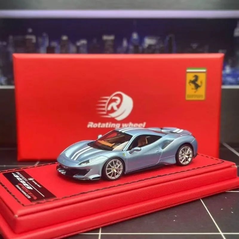 

RW 1:64 488 Модель автомобиля из смолы с имитацией фиста, праздничный подарок для детей и декоративный предмет для взрослых для коллекции.
