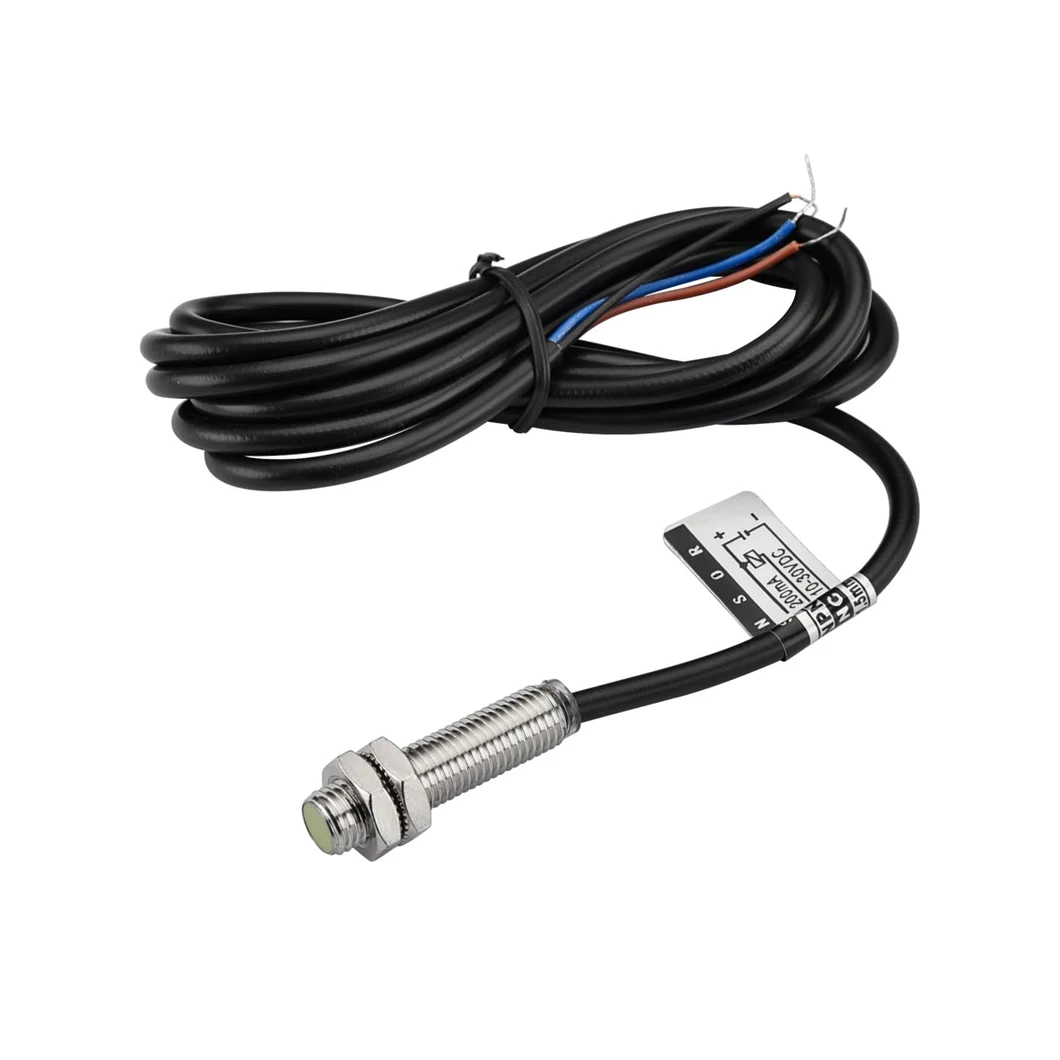 ABILKEEN PR08-1.5 M8 Inductive Proximity Sensor Switch 1.5mm Sensing Distance NPN/PNP Output Waterproof Approach Sensor Switch