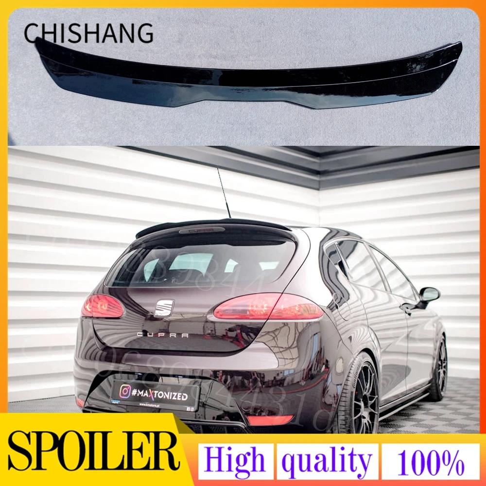 For Volkswagen VW Seat LEON 2000-2020 3Door/5Doors For 1P MK2 5F Car Tail Wing Decoration ABS Hatchback Spoiler Car Lip Spoiler