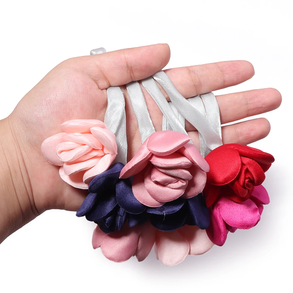 5 Stück bunte, doppelseitige Rosenblüten-Dekorationsaufnäher für DIY-Rock, Kleidung, Rucksack, Anhänger, Kopfschmuck, Dekorationszubehör – Detail 6