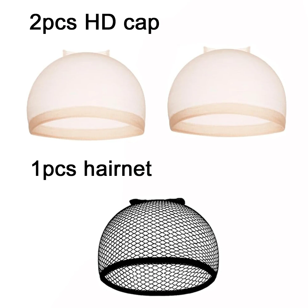 Ventilated Nylon Mesh Nude Stocking Wig Cap Hairnets Stretchy Close End Super Extra Thin Skin Breathable Wig Cap