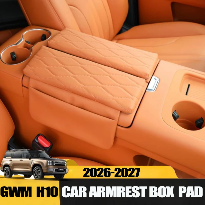 Coussin rehausseur de hauteur pour accoudoir de voiture, compatible avec GWM H10 2026, coussin de protection et de rangement pour accoudoir de console centrale de voiture modifiée