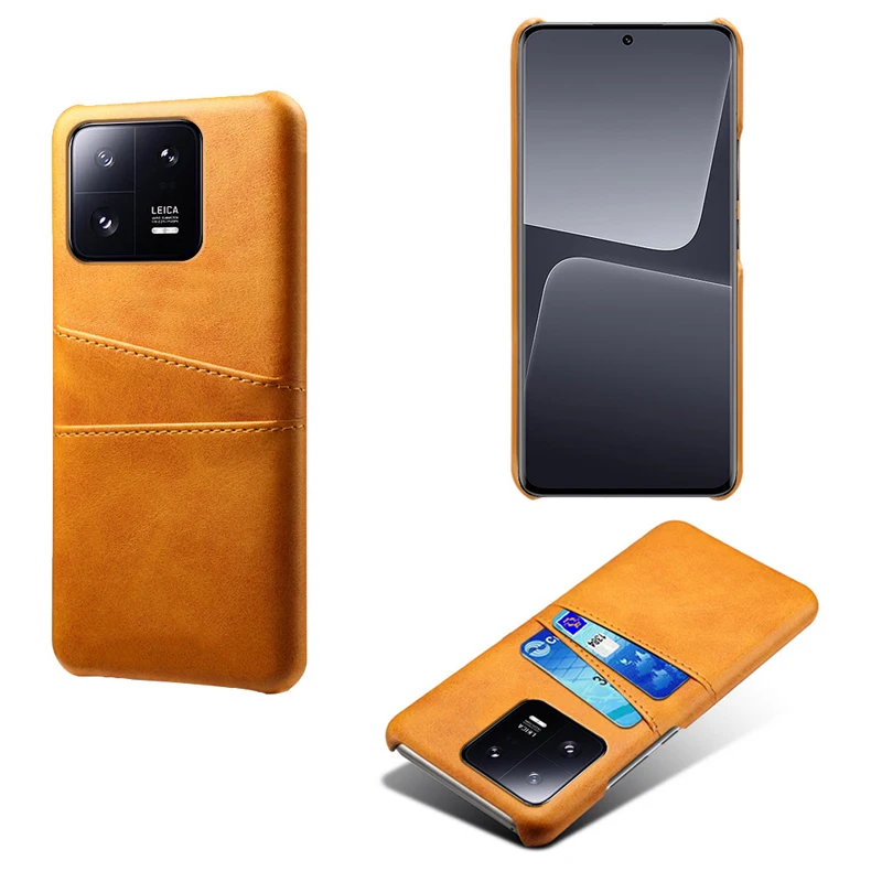 

For Xiaomi 13 Case Credit Card Vintage PU Leather Wallet Protective Cover with Card Slot capa for Xiaomi Mi 13 Pro cases