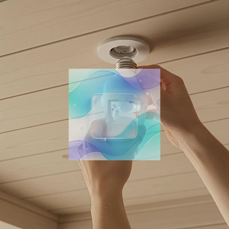 E27 PIR Motion Sensor Bulb Holder Adapter Automatic On Off Energy Saving for Hallway Stair Porch Garage Home Use