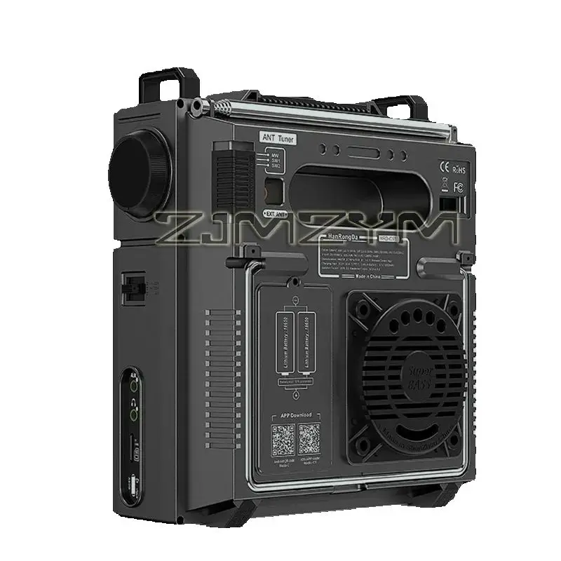 휴대용 항공 밴드 라디오 수신기 AIR FM MW SW 단파 VHF UHF WB 멀티밴드, 앱 스마트 제어 및 녹음 지원