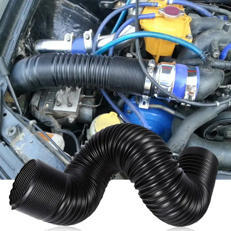 

Car Cold Air Filter Intake Tube Kit Ducting Feed Hose Pipe Flexible Air Inlet Duct Pipe System 63mm 76mm Universals Air Intake