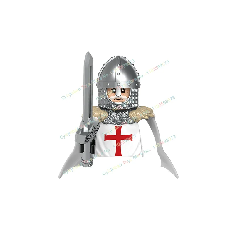 Medieval War Horse Teutonic Knights Knights Templar Building Block Ancient Action Figures Building Toy For Children G0128