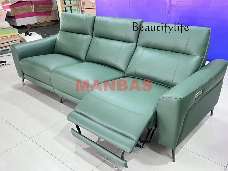 

D LINLAMLIM Диван из натуральной кожи Cama Электрический диван с откидной спинкой Кожаный диван Театральные сиденья Трансформируемые большие диваны Диван-кровать