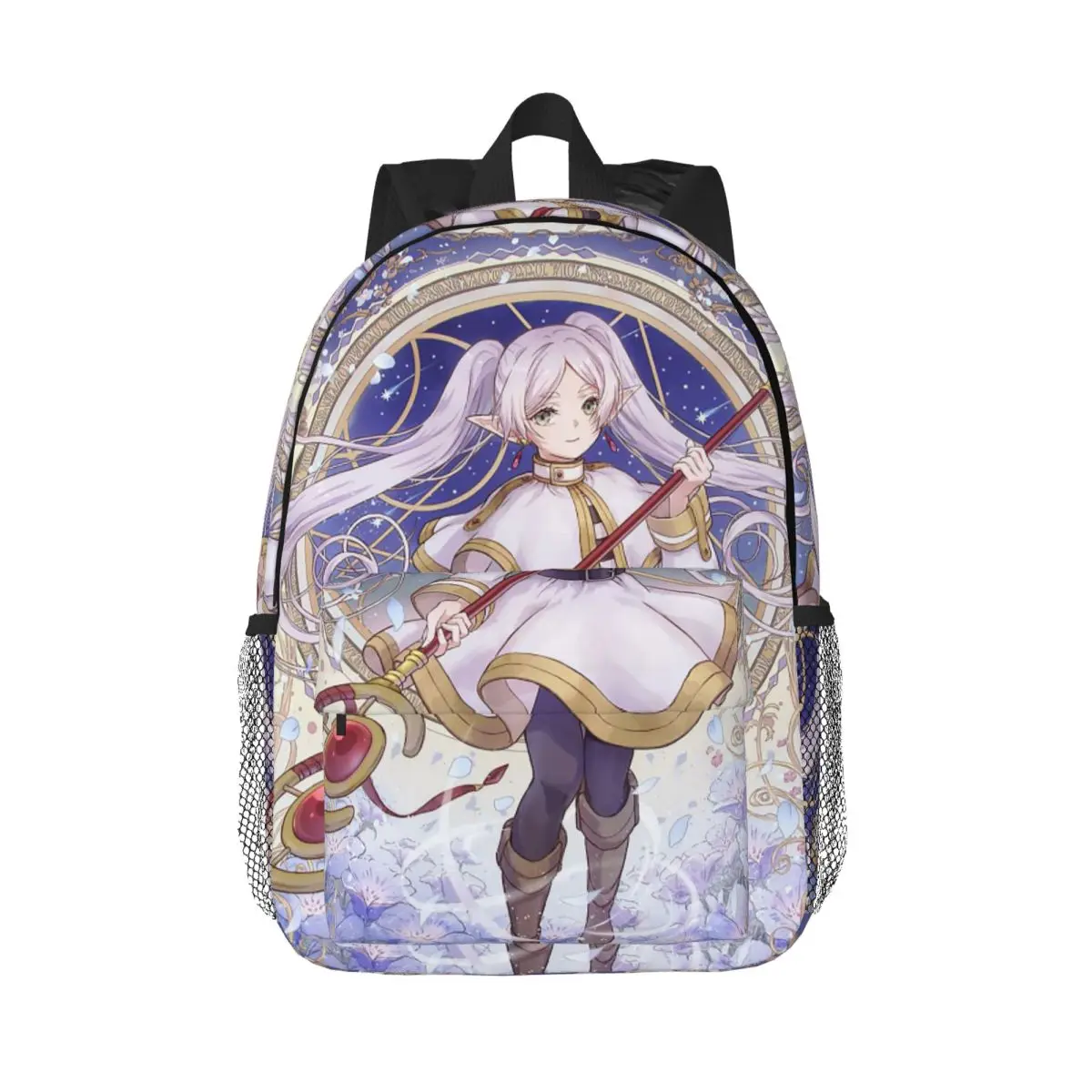 

Cartoon Fern Anime Backpack Hot Sale Daypack Large Capacity Boys Girls BookBag Shoulder Bags for Men Women Kids School Bag