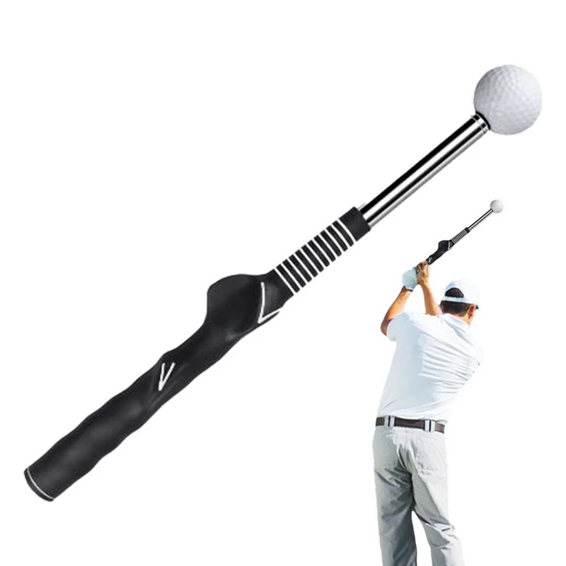 Golf Swing Practice Stick Telescopic Golf Swing Trainer Golf Swing Master Training Aid Golf Practice Posture Corrector