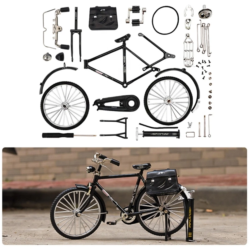 DIY Bicycles Kits Model STEM Bike Toy Alloy Bicycles Kits Creative Building Toy