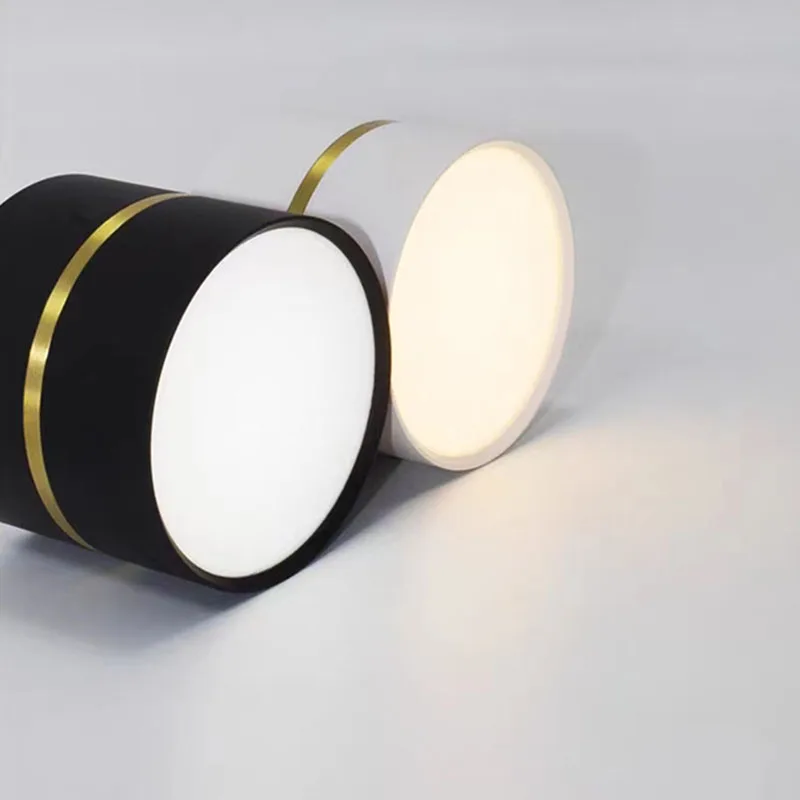 New LED Downlight Dimmable Ceiling Light 7W 9W 12W 15W Nordic Surface Mounted LED Downlight Spotlight Indoor Lighting 220V 110V
