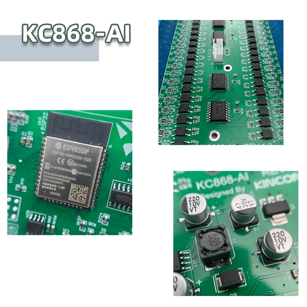 KC868-AI RJ45/Wifi RS232 RS485 ESP32 Input Module IR RF ESPhome Home Assistant Tasmota DIY Terminal Board for Kincony Controller