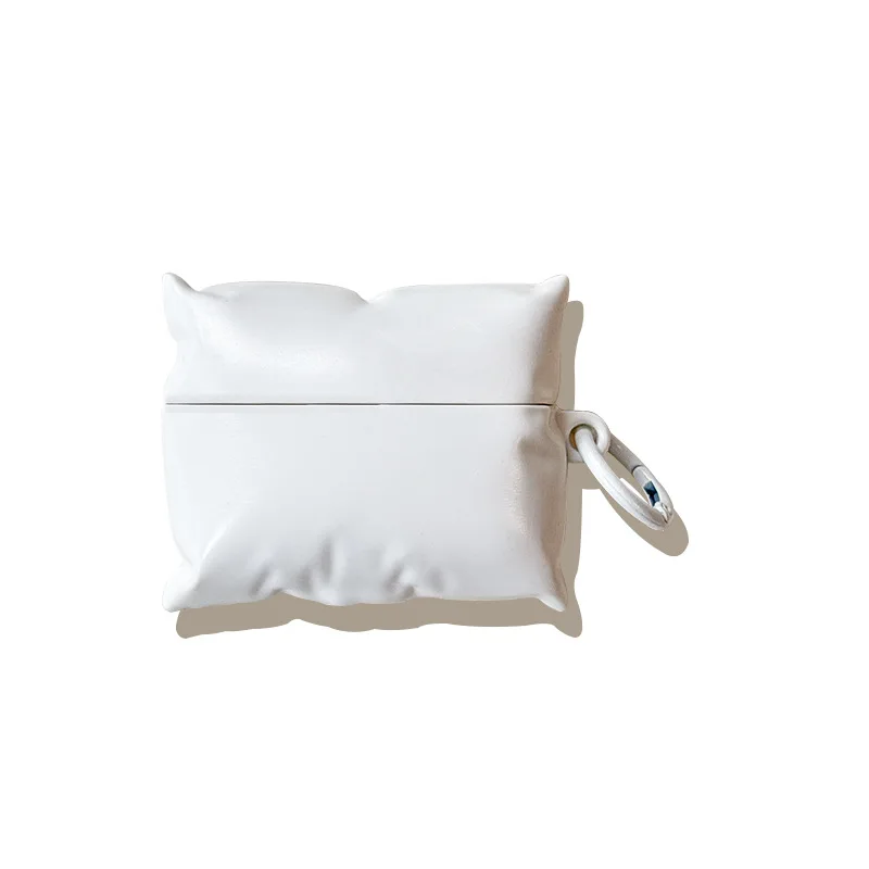 Creative White Pillow for Airpods Pro2  Protective Case for Apple 2/3/4 Generation Bluetooth Earphones Silicone Soft Shell