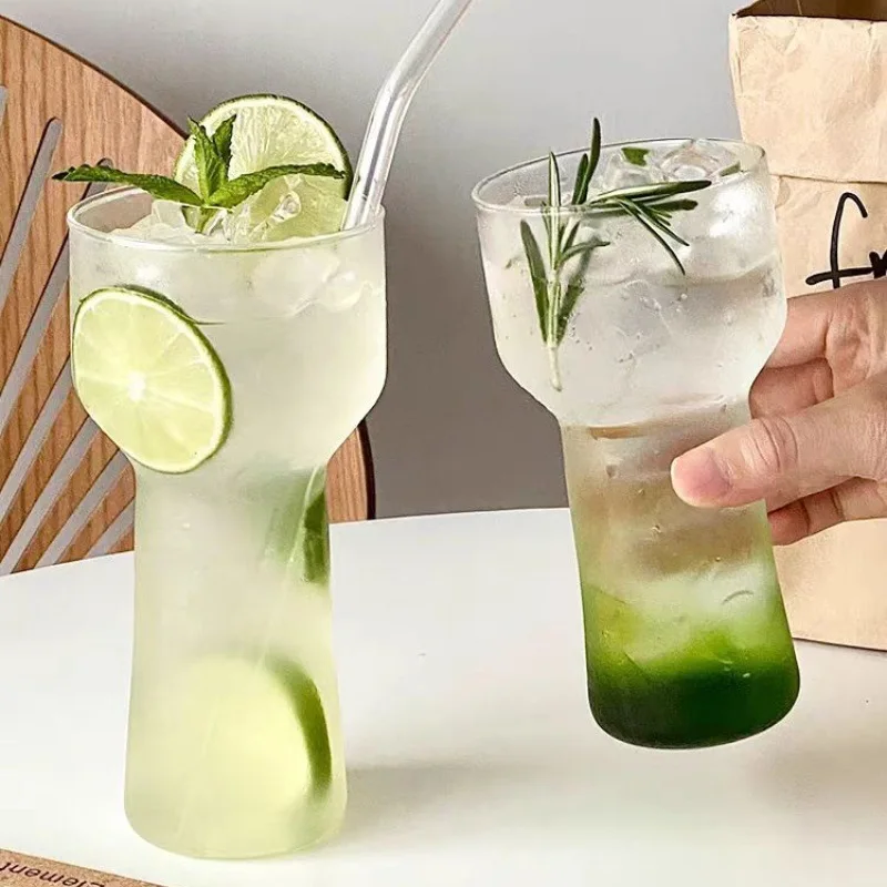 Creative Ins Ice Americano Premium Clear Torch Glass Minimalist Sparkling Water Glass Cold Brew Beverage Cold Drink Cup