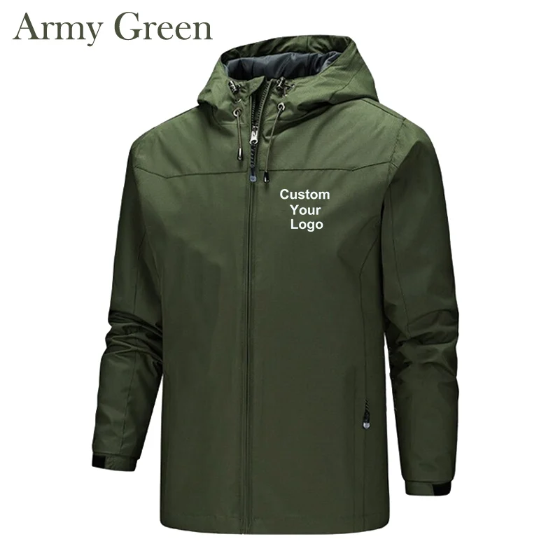 New Men's Custom Your Logo Jackets Waterproof Windproof Breathable Jacket Men Fashion Outdoor Mountain&Hiking Softshell Jackets