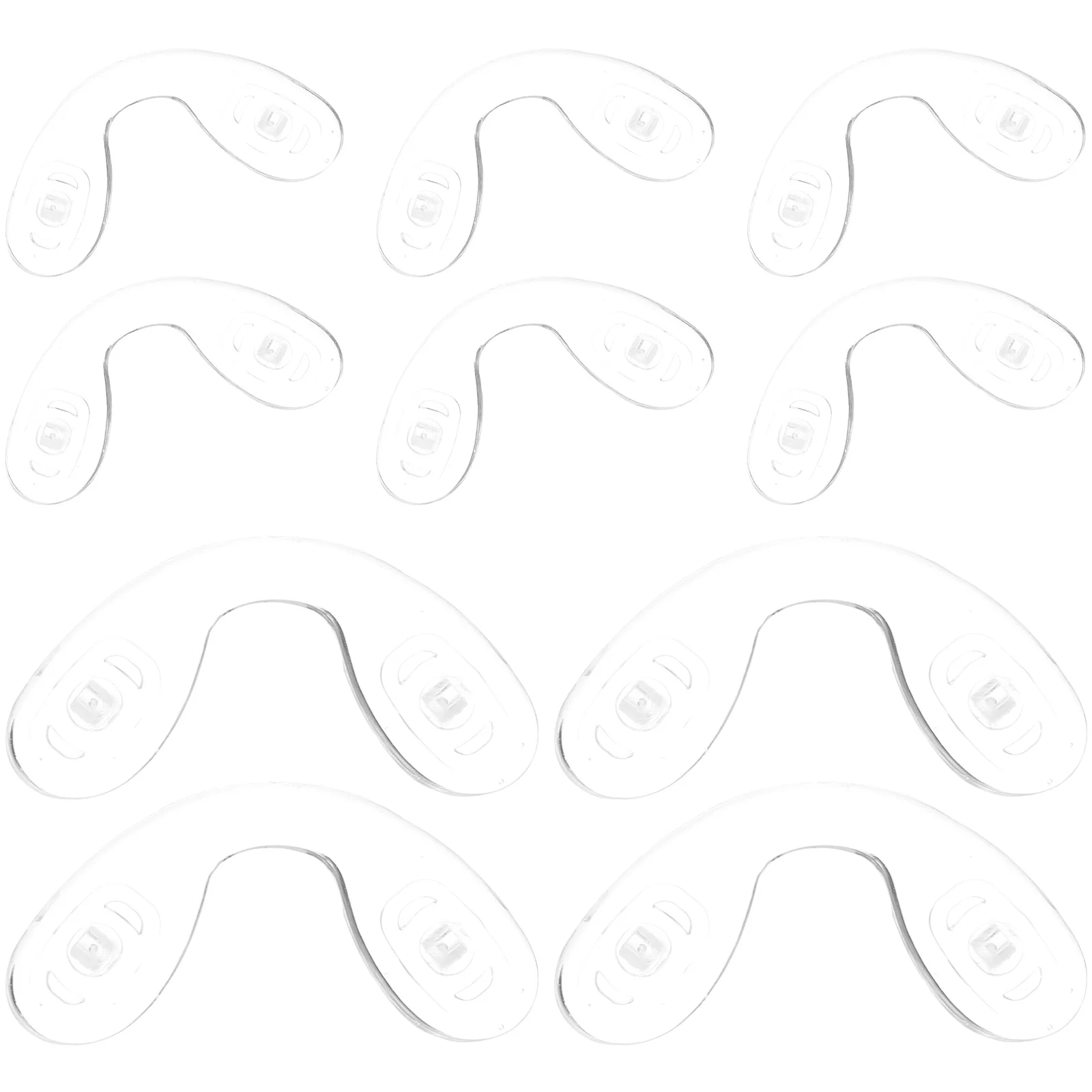 

10 Pcs Glasses Silicone Nose Pads Adhesive for Eyeglasses Sunglass Replacement So Soft