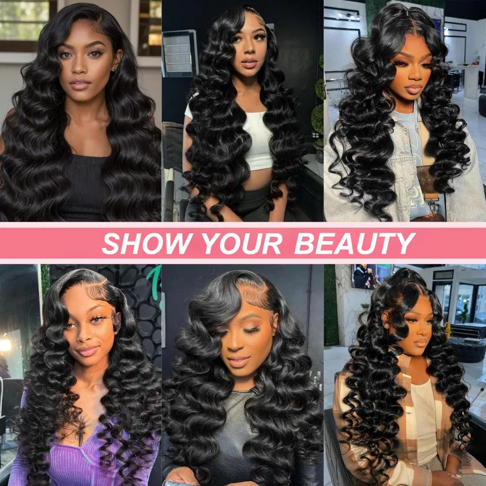 13x6 فضفاض موجة عميقة الدانتيل الجبهة الباروكات الشعر البشري للنساء HD شفافة عميق مجعد الدانتيل الباروكات الأمامية شعر الإنسان اللون الطبيعي #6