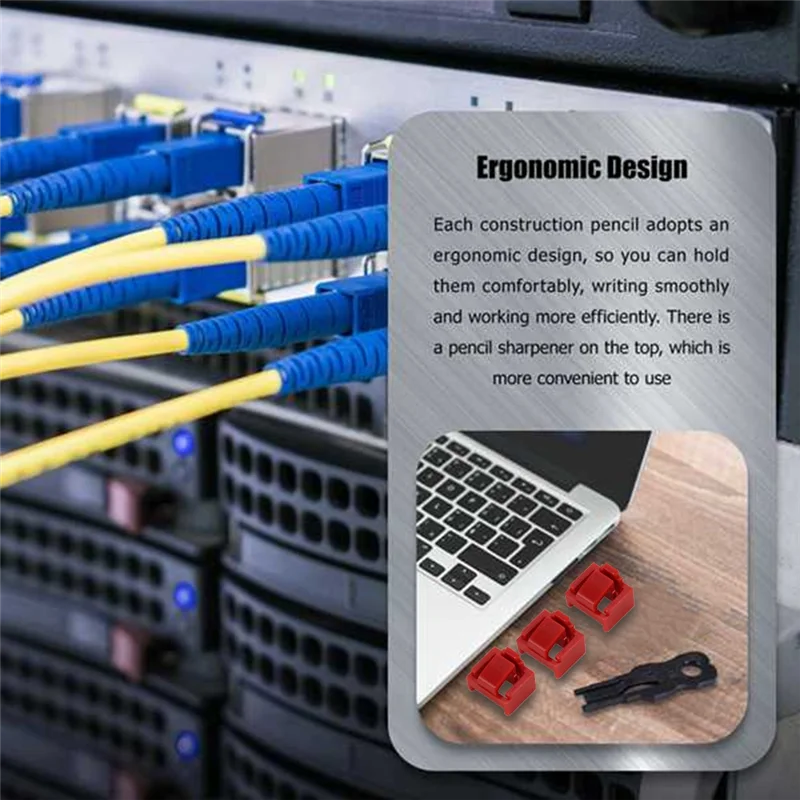 A26I-600Pcs Red RJ45 Port Ethernet LAN Hub Anti Dust Cover Plug Cap Blockout Protector With Proprietary Lock And Key