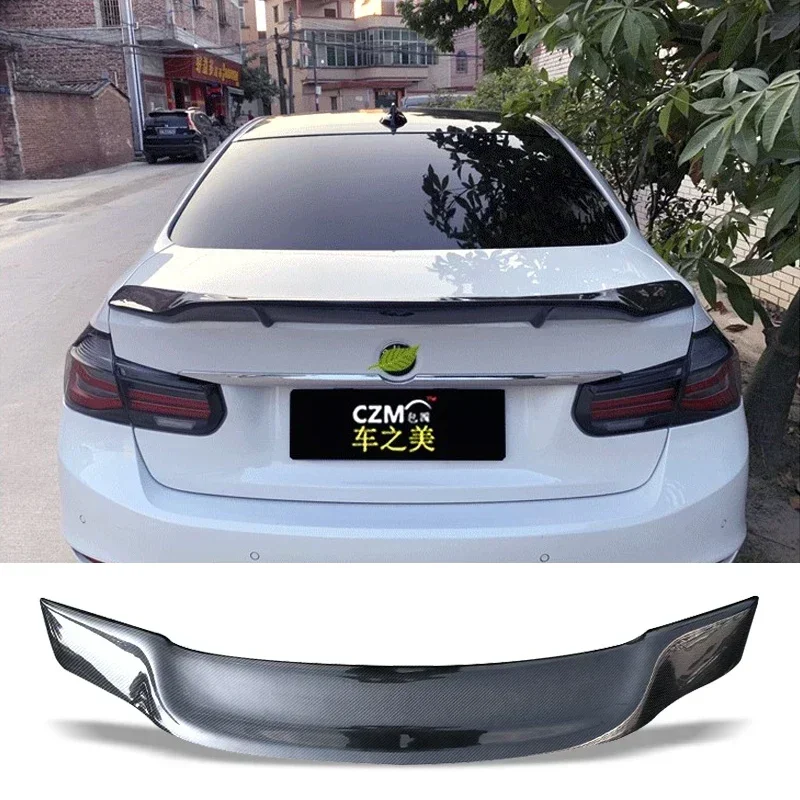 

New! Car Trunk Spoiler Carbon Fiber FRP Auto Rear Trunk Wing For BMW 3 Series F30 2012 - 2018 Type R Refit Accessories Spoiler