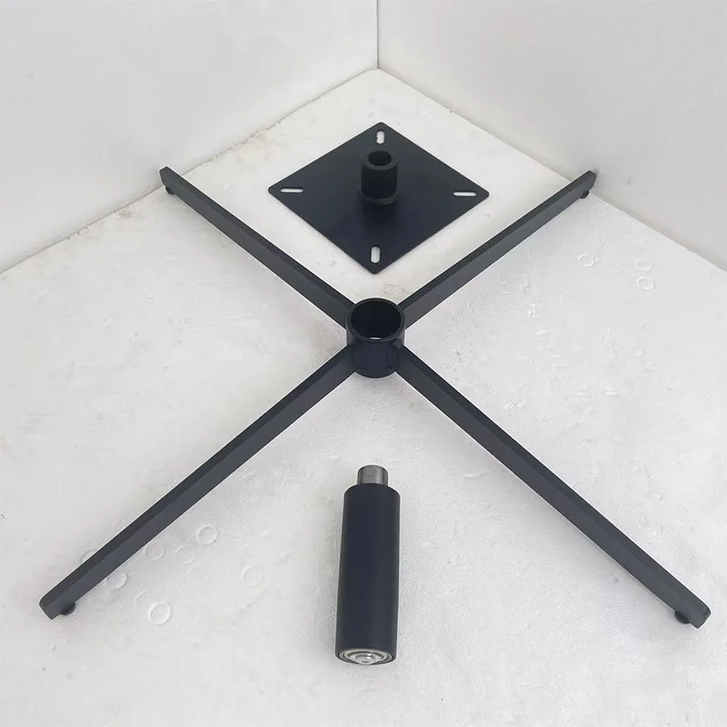 Chair foot swivel chair accessories, leisure chair four-star foot aluminum alloy with pedal bracket