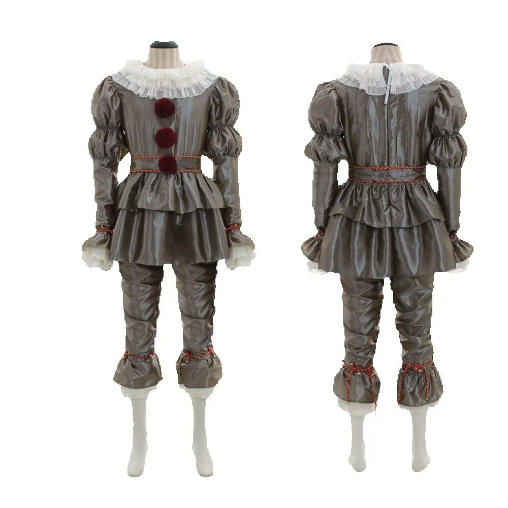 Clown Cosplay Pennywise Uniform Unisex Outfits Horror Halloween Cosplay Pennywise Body - afbeelding 2