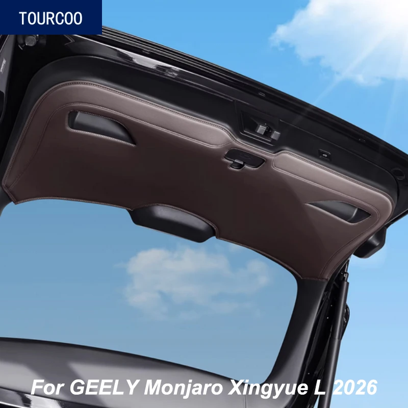 Для GEELY Monjaro Xingyue L 2026: Защитная наклейка из кожи для заднего багажника, предотвращающая царапины, аксессуары для стайлинга автомобиля