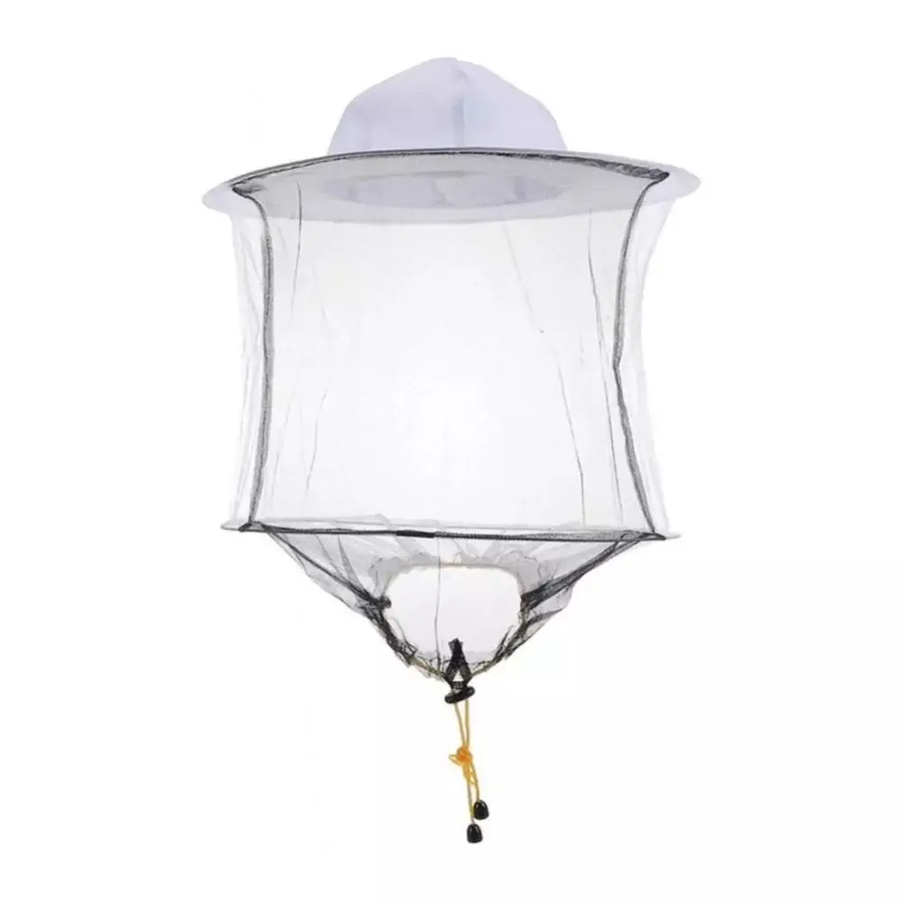 New Portable Beekeeper Cap Outdoor Sunscreen Mask Cap Bucket Hat Bee Insect Fly Mesh Hat with Net Head Insect Proof Cap