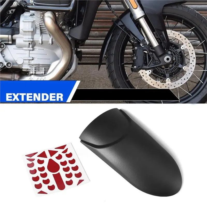 Mudguard Extension Splash Guard Wheel Hugger Front Fender Extender Accessories For Moto Guzzi Stelvio 2023-2026