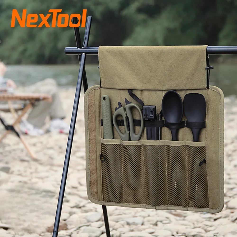 

NexTool Barbecue Tools Set Outdoor Camping Kitchen Cookware Kit Picnic Knife Multifunctional Scissors Portable BBQ Carrying Case