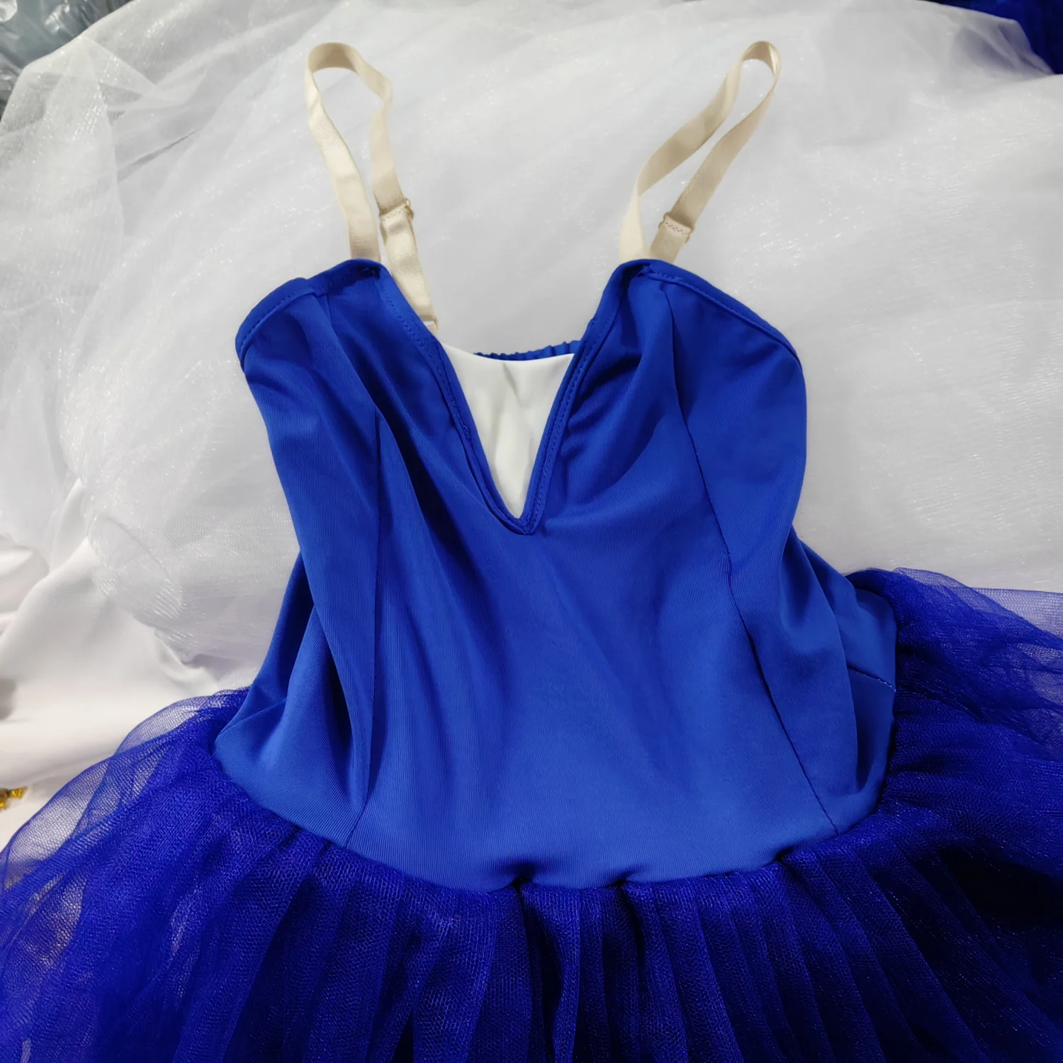 Children's Ballet Dance Dress Long Veil Skirt Swan Lake Modern Dance Sling Girls Professional Performance Costume