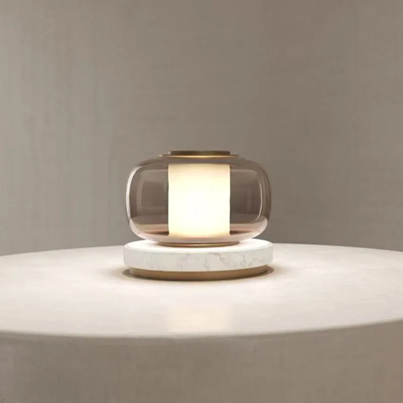 Modern simple marble Nordic creative glass table lamp