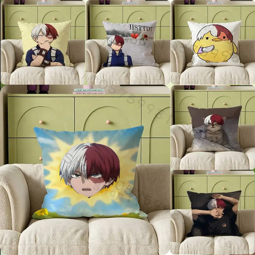 S-Shoto T-Todoroki Natural Airhead Cartoon Printing Pillowcase Customized Pillow Cover for Sofa Home Decor