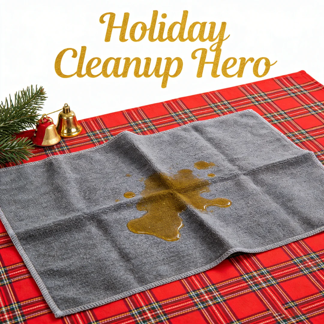 Oil Repellent Dish Cloth, Wipes Grease Instantly, Thick & Durable. 26x10cm, Easy Rinse