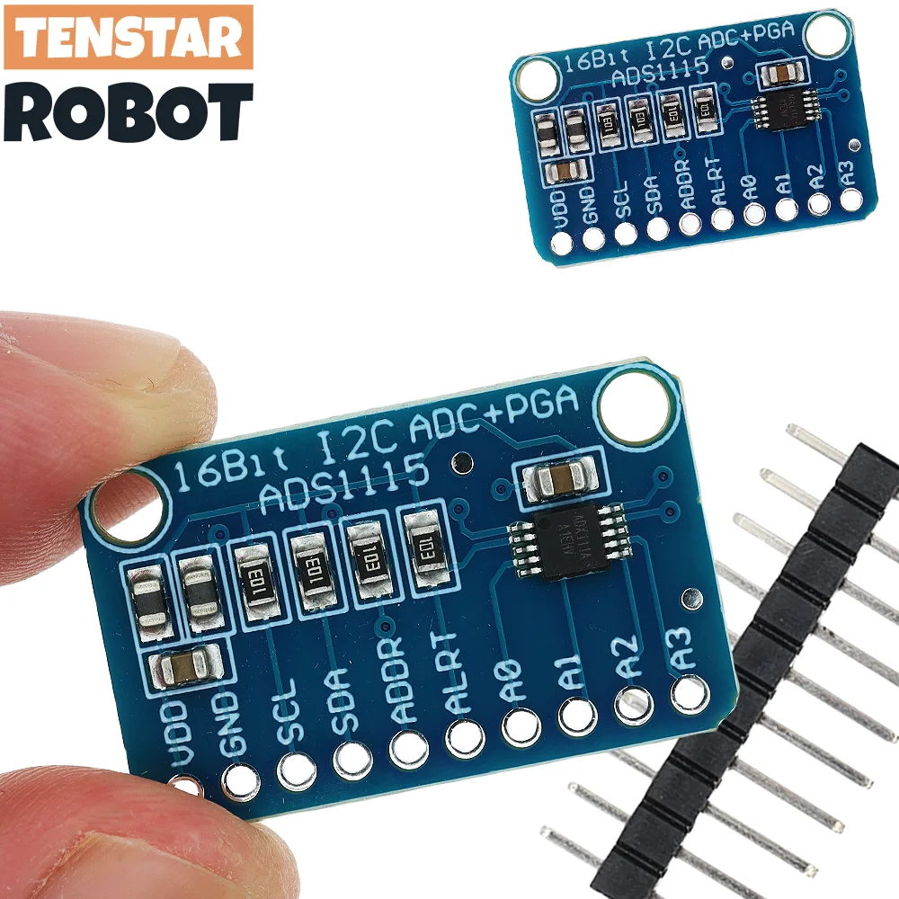 16 Bekapja a horgot I2C ADS1115 Modul Analóg-digitális átalakító 4 Meder vel Menő Csaplyuk Erősítő