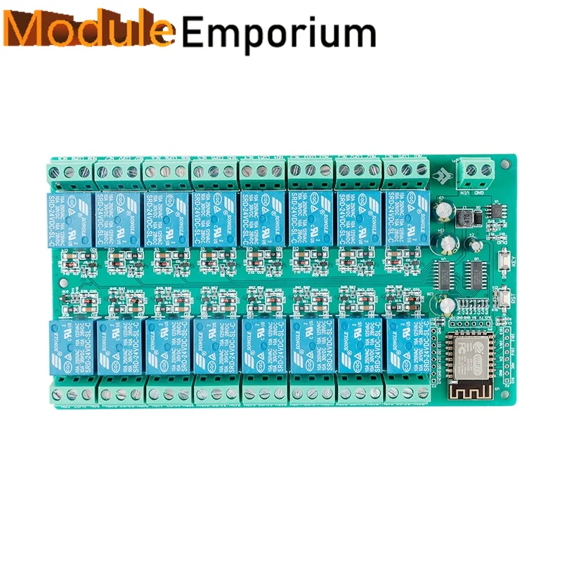 Imagem -05 - Módulo de Relé Wifi para Arduino Development Board 16 Way dc 24v Esp12f Esp8266