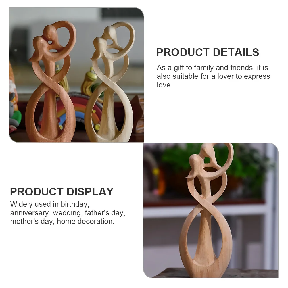 

Couple Ornaments Sculpture Statue Hugging Wedding Craft Decorate Romantic Abstract