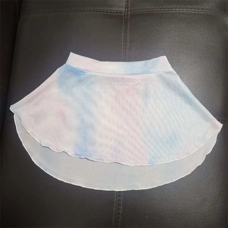 Heißer Verkauf billig hochwertige Kinder Mädchen Kinder tanz tragen hoch Spandex gewickelt Mesh Ballett röcke – Detail 16