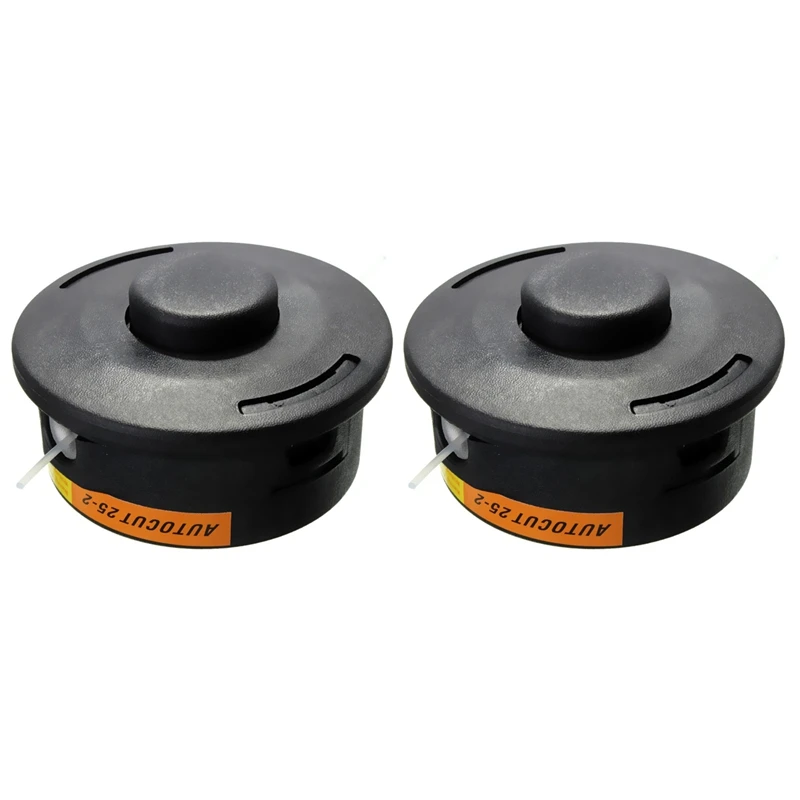 

2X Auto Cut 25-2 Nylon Line Bump Feed Head For Brushcutter STIHL Trimmer Black FS120 250