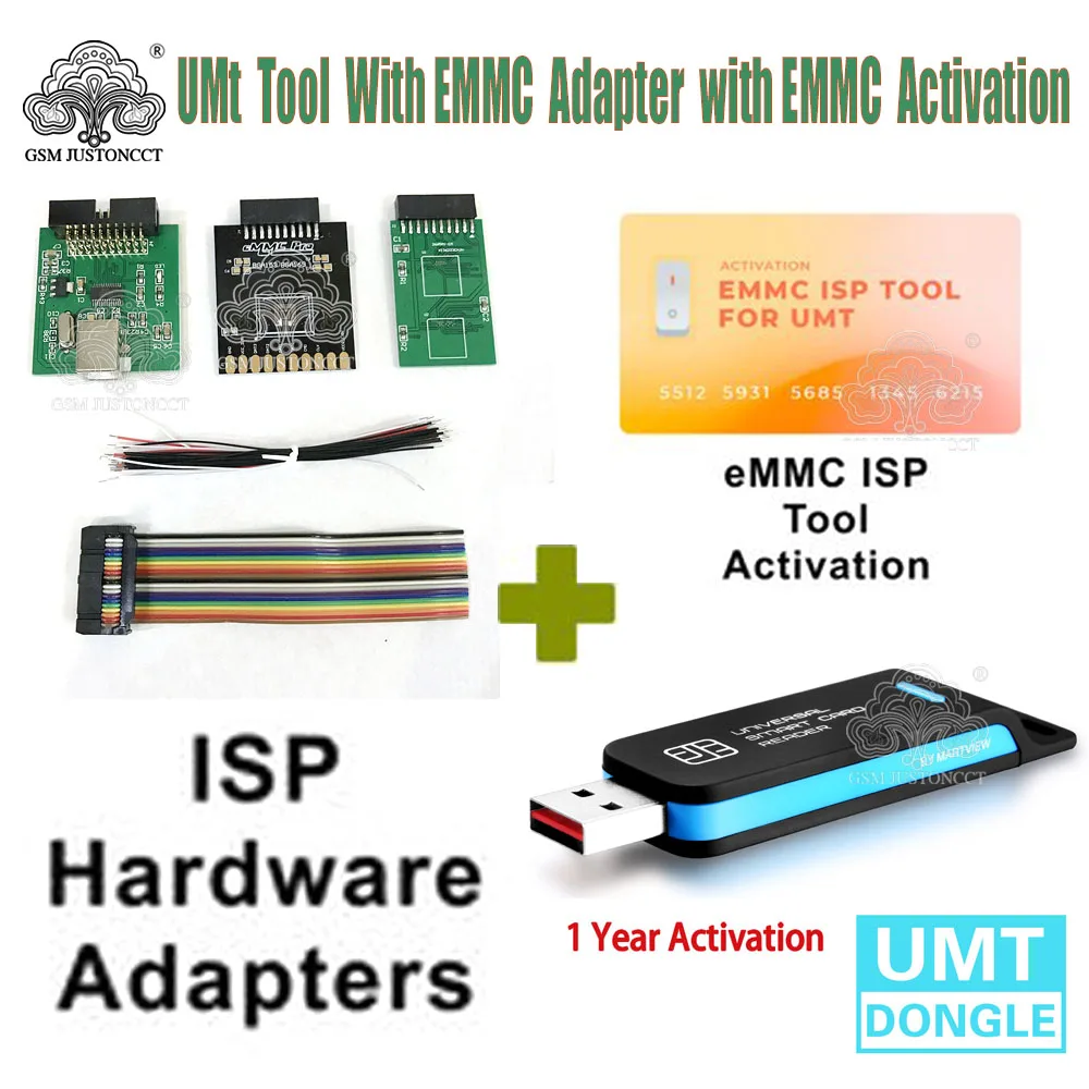 2023 Original New UMt dongle Ultimate Multi Tool with EMMC ISP Hardware Adapter With eMMC Activation Repair IMEI Wipe Phones