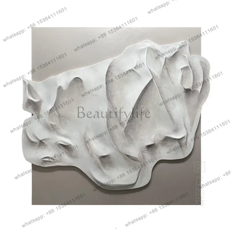 hot A029 3D Relief Living Room Entrance Decorative Painting 3D Light Luxury Sales Office Restaurant Corridor Wood CarvingFactory