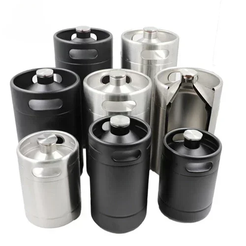 Stainless Steel Insulated Growler with Durable Exterior Coating Leak-Proof Lid - Keeps Beer Cold And Carbonated