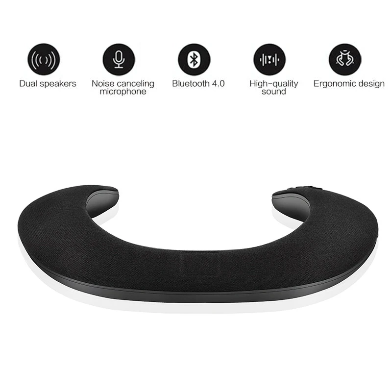 Bluetooth Speaker Wearable,Neckband Bluetooth Speaker Soft Wireless Speaker Suitable for Outdoor Cycling, Hiking