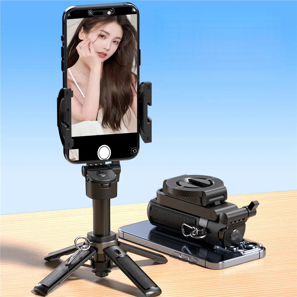 2026 magnetic Tripod Stand For Iphone Portable Pocket Size Selfie Stick With Rechargeable Remote Compatible With Android IOS 6